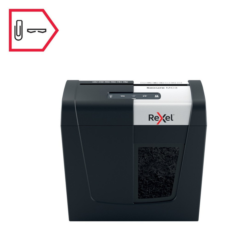 Distrugator documente manual REXEL SECURE MC3, P5, micro-cut
