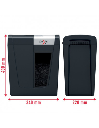 Distrugator documente manual REXEL SECURE MC6, P5, micro-cut