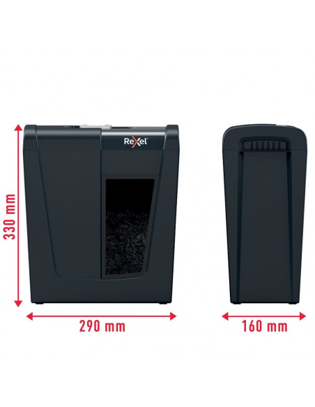 Distrugator documente manual REXEL SECURE S5, P2, strip-cut