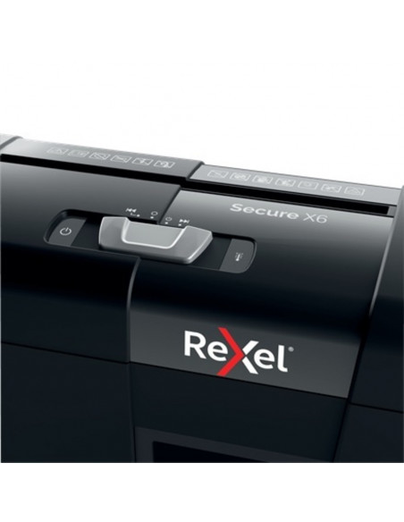 Distrugator documente manual REXEL SECURE X 6, P4, cross-cut