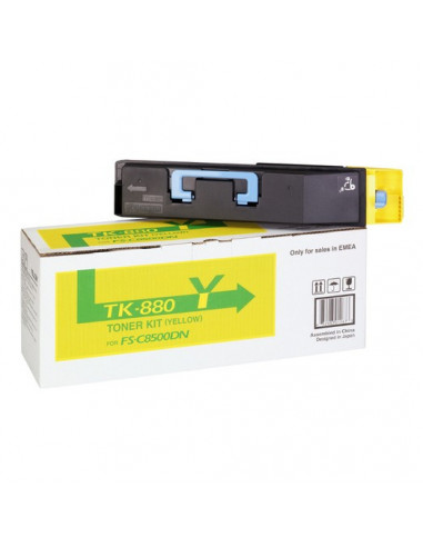 Cartus Toner Original Kyocera TK-880Y Yellow, 18000