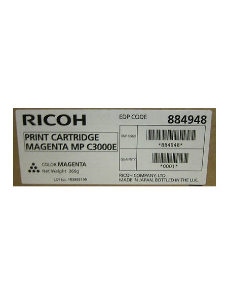 RICOH MPC2500 TONER MAGENTA 884948,884948 RICOH MPC2500 TONER MAGENTA 884948,884948