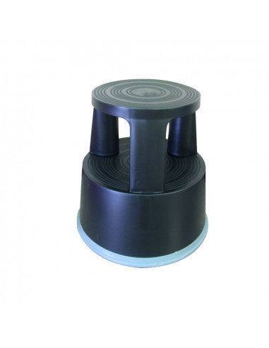 Taburet plastic cu rotile, pentru rafturi inalte, Q-Connect -