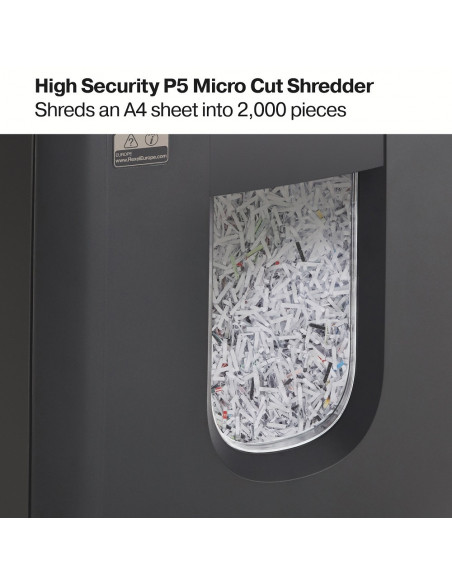 Distrugator documente automat REXEL AUTO+ 130M, P5, micro-cut