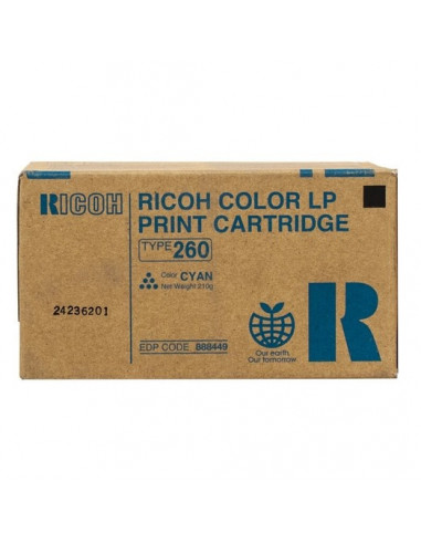 Cartus Toner Original Ricoh Type 260 Cyan, 10000 pagini,Type 260