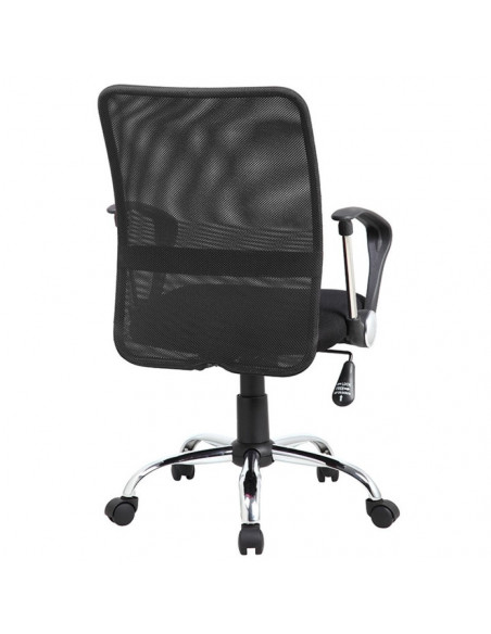 Scaun de birou, brate plastic, rotile, mesh textil/stofa