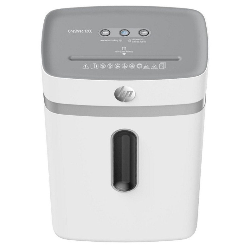 HP-2802,Distrugator de documente HP OneShred 12CC - 12 coli, cross cut (4 x 35mm), nivel securitate 4