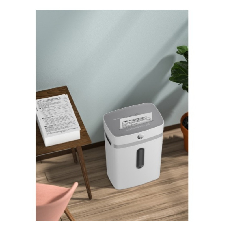 HP-2802,Distrugator de documente HP OneShred 12CC - 12 coli, cross cut (4 x 35mm), nivel securitate 4