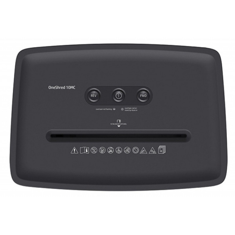 HP-2804,Distrugator de documente HP OneShred 10MC - 10 coli, micro cut (2 x 15mm), nivel securitate 5