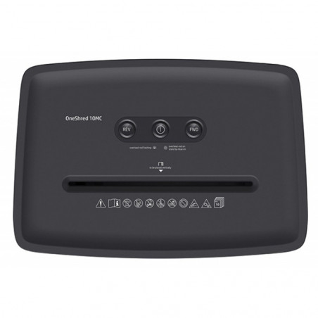 HP-2804,Distrugator de documente HP OneShred 10MC - 10 coli, micro cut (2 x 15mm), nivel securitate 5