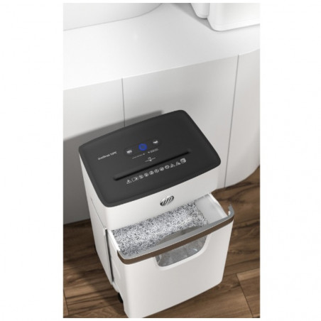 HP-2804,Distrugator de documente HP OneShred 10MC - 10 coli, micro cut (2 x 15mm), nivel securitate 5