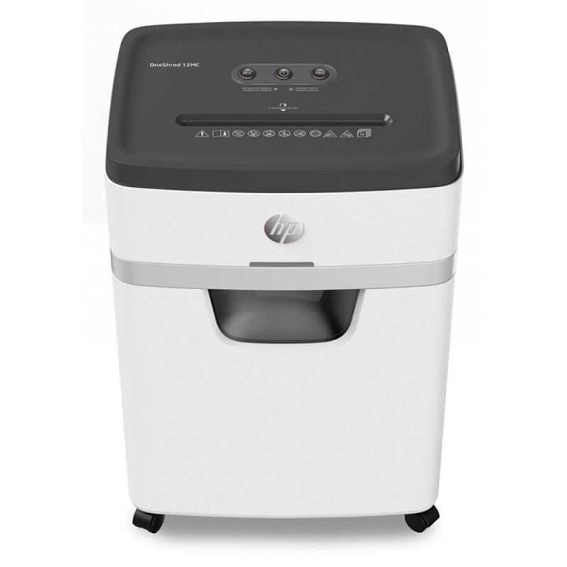 HP-2806,Distrugator de documente HP OneShred 12MC - 12 coli, micro cut (2 x 15mm), nivel securitate 5