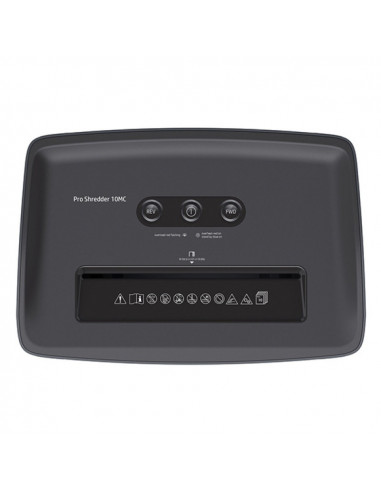 HP-2812,Distrugator de documente HP Pro Shredder 10MC - 10 coli, micro cut (2 x 15mm), nivel securitate 5