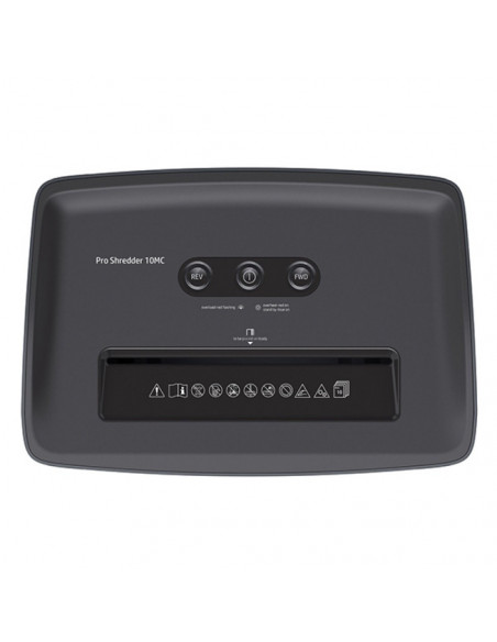 HP-2812,Distrugator de documente HP Pro Shredder 10MC - 10 coli, micro cut (2 x 15mm), nivel securitate 5