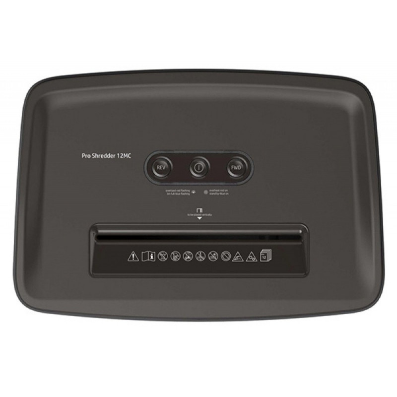 HP-2814,Distrugator de documente HP Pro Shredder 12MC - 12 coli, micro cut (2 x 15mm), nivel securitate 5