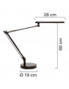 Lampa de birou, cu LED, UNILUX Mambo LED 2.0 - gri,UL-400140847