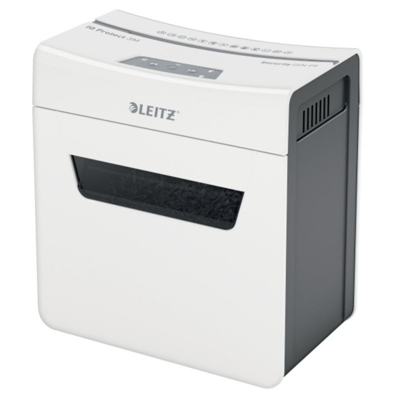 Distrugator documente manual LEITZ IQ Protect 3M, P5, micro-cut