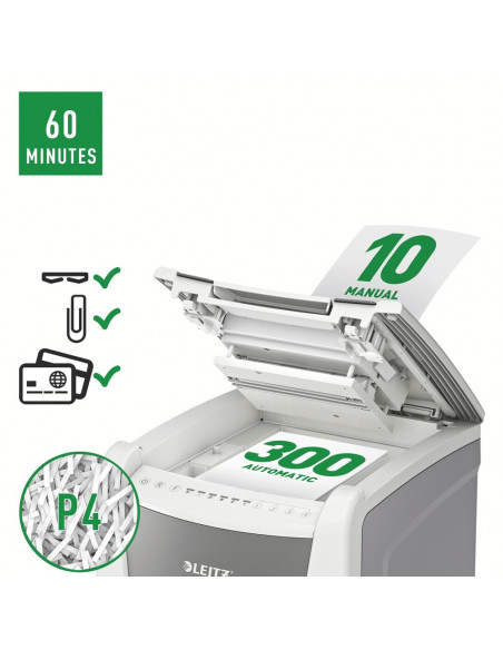 Distrugator documente automat LEITZ IQ Office, P4, cross-cut