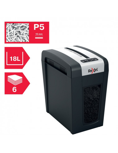 Distrugator documente manual REXEL SECURE MC6 Slim, P5