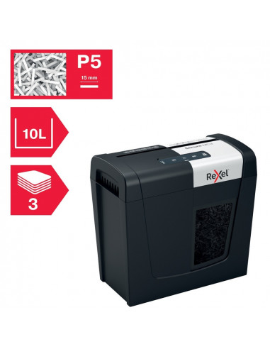 Distrugator documente manual REXEL SECURE MC3, P5, micro-cut