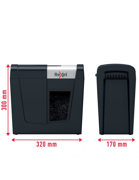 Distrugator documente manual REXEL SECURE MC3, P5, micro-cut