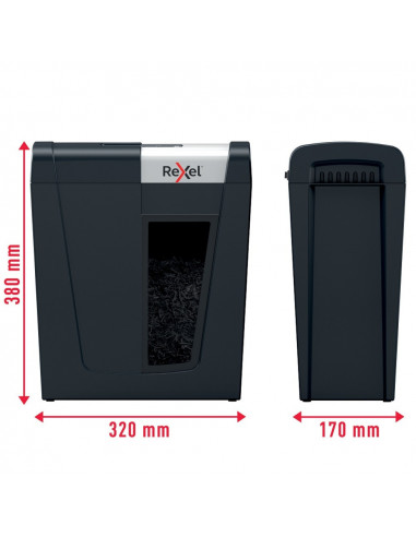 Distrugator documente manual REXEL SECURE MC4, P5, micro-cut