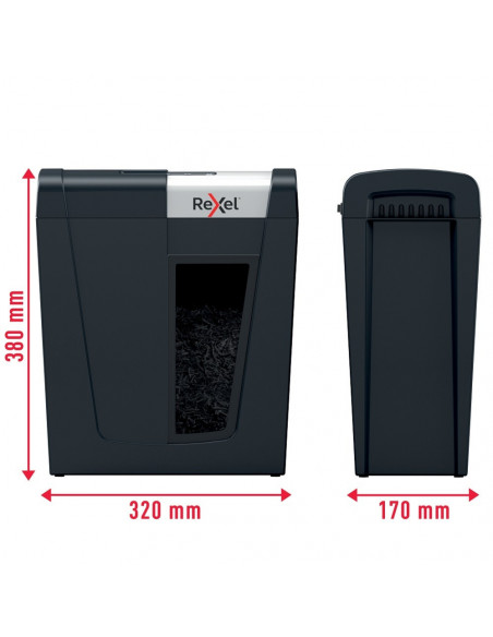 Distrugator documente manual REXEL SECURE MC4, P5, micro-cut