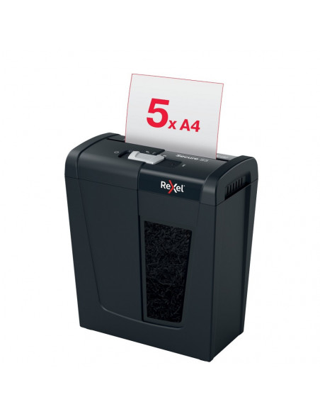 Distrugator documente manual REXEL SECURE S5, P2, strip-cut