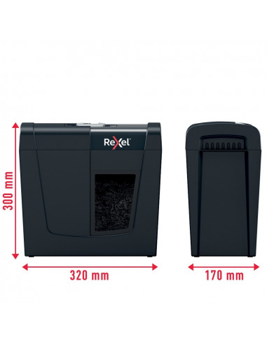 Distrugator documente manual REXEL SECURE X 6, P4, cross-cut