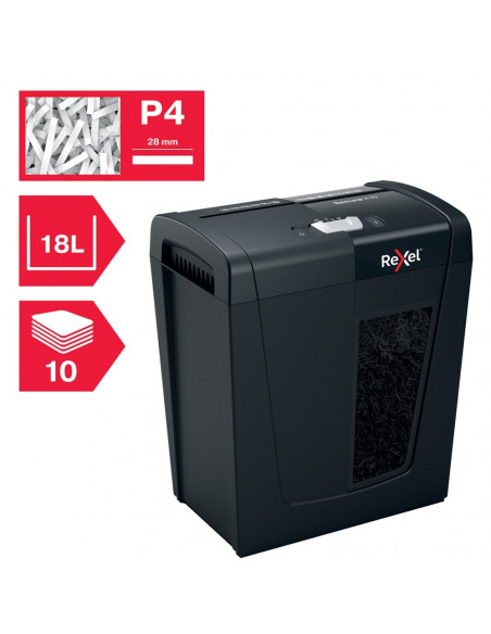 Distrugator documente manual REXEL SECURE X10, P4, cross-cut