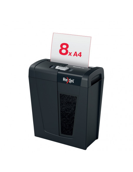 Distrugator documente manual REXEL SECURE X 8, P4, cross-cut