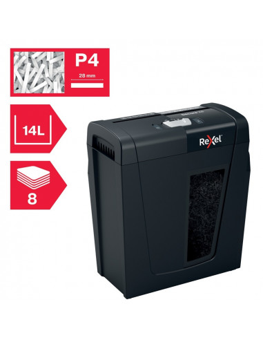 Distrugator documente manual REXEL SECURE X 8, P4, cross-cut