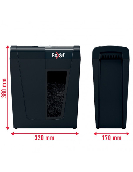 Distrugator documente manual REXEL SECURE X 8, P4, cross-cut