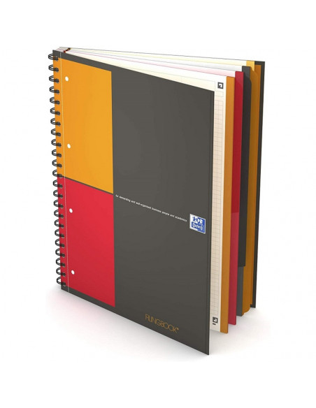 Caiet cu spirala A4+ OXFORD International Filingbook, 100 file