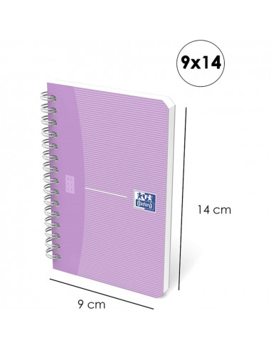 Caiet cu spirala 9 x 14cm, OXFORD Woman, 90 file 90g/mp