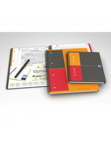 Caiet cu spirala A5+ OXFORD International Activebook, 80 file