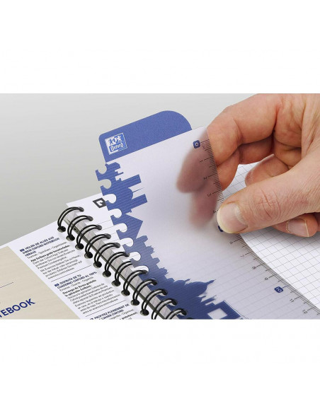 Caiet cu spirala A5, OXFORD Essentials, 90 file 90g/mp, coperta