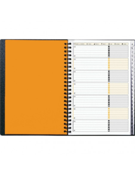 Caiet cu spirala A5, OXFORD International Addressbook, 72 file