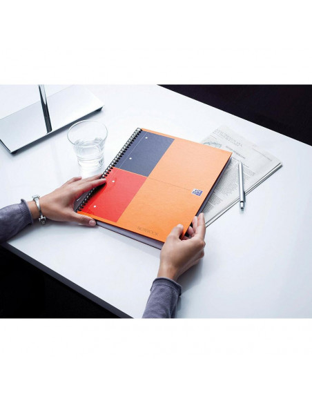 Caiet cu spirala A4+ OXFORD Int. Notebook, 80 file 80g/mp, 4