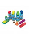 Rola Cu Stampila Si Plastilina Plastelino Noriel, Rosu,Uniq5935