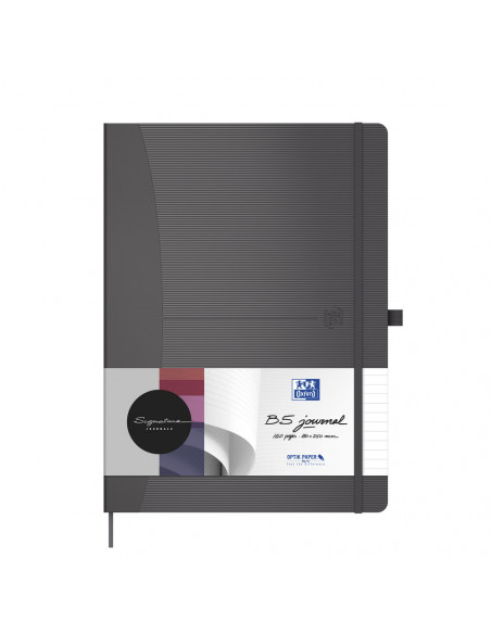 Caiet cu elastic, B5, OXFORD, coperta carton rigid, buzunar, 80