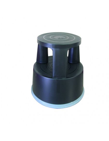 Taburet plastic cu rotile, pentru rafturi inalte, Q-Connect -