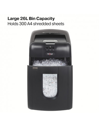 Distrugator documente automat REXEL AUTO+ 130M, P5, micro-cut