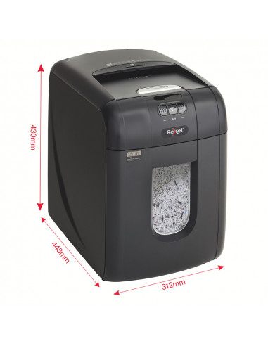 Distrugator documente automat REXEL AUTO+ 130M, P5, micro-cut