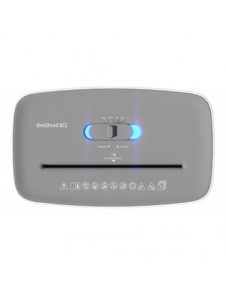 HP-2801,Distrugator de documente HP OneShred 8CC - 8 coli, cross cut (5 x 18mm), nivel securitate 4