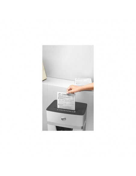 HP-2803,Distrugator de documente HP OneShred 15CC - 15 coli, cross cut (4 x 35mm), nivel securitate 4