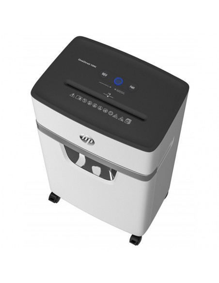 HP-2804,Distrugator de documente HP OneShred 10MC - 10 coli, micro cut (2 x 15mm), nivel securitate 5