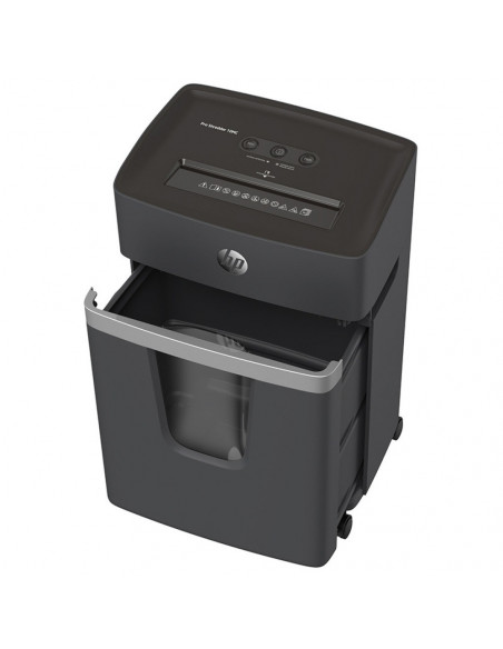 HP-2812,Distrugator de documente HP Pro Shredder 10MC - 10 coli, micro cut (2 x 15mm), nivel securitate 5