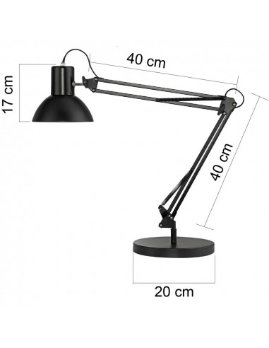 Lampa de birou, cu LED, UNILUX Success 80 - cromata,UL-400092123