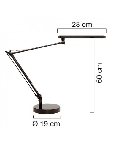 Lampa de birou, cu LED, UNILUX Mambo LED 2.0 - gri,UL-400140847